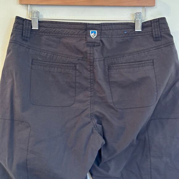 Kuhl Legendary Pants sz 10 Short Dark Grey Utility Pants Hiking Roll up Pants - Picture 8 of 10